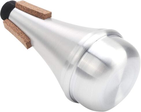 Trumpet Straight Mute,Aluminum Alloy Silver Practice Mute,Trumpet Musical Instrument Accessories for Kids and Adult Beginner in Saudi Arabia