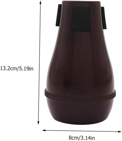 كاتم صوت احترافي من Tenor Trombone Mute Abs للتمرين الصامت، تصميم مدمج وخفيف الوزن للمبتدئين والطلاب، أحمر داكن in Saudi Arabia