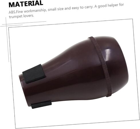 كاتم صوت احترافي من Tenor Trombone Mute Abs للتمرين الصامت، تصميم مدمج وخفيف الوزن للمبتدئين والطلاب، أحمر داكن in Saudi Arabia