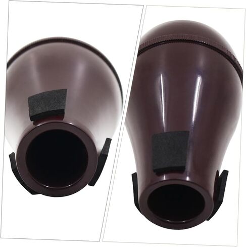 كاتم صوت احترافي من Tenor Trombone Mute Abs للتمرين الصامت، تصميم مدمج وخفيف الوزن للمبتدئين والطلاب، أحمر داكن in Saudi Arabia