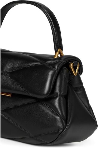kate spade new york Grace DOT FINE Grain Leather Small top Handle, Black Multi in Kuwait