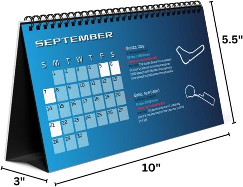Formula Racing Calendar 2025 Williams Formula Gift for Formula Racing Fan 2025 Formula Desk Calendar F1 Williams Colors in Saudi Arabia