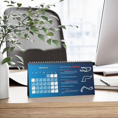 Formula Racing Calendar 2025 Williams Formula Gift for Formula Racing Fan 2025 Formula Desk Calendar F1 Williams Colors in Saudi Arabia