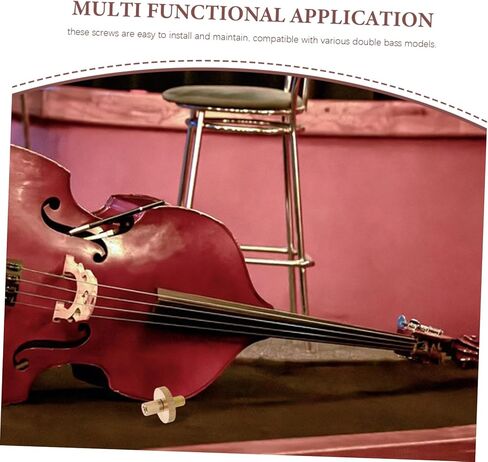 براغي جسر نحاسية مزدوجة من SUPVOX، تجهيزات أدوات موسيقية مصنوعة بدقة لجيتار الكمان ومسامير صغيرة مناسبة للاعبي الجهير المزدوج للتحكم الدقيق والثبات in Kuwait