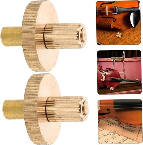 Brass Double Bass Bridge Screws Split Design for Easy Installation and Precise Height Adjustment Compatible with Violin Guitar and Bass Repair Supplies in Saudi Arabia