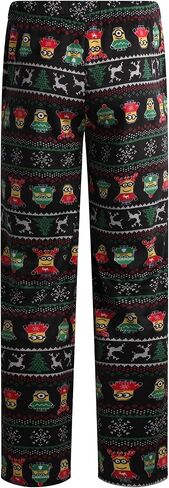 Mens Pajama Pants - Cozy Pajamas Mens PJ Lounge Pants Sleepwear with Pockets and Drawstring (S-XL) in Saudi Arabia