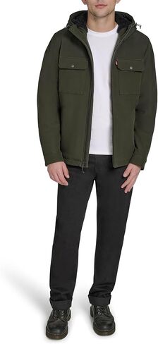 Levi's mens Soft Shell Hooded Storm Coat (Regular & Big & Tall Sizes) in Saudi Arabia