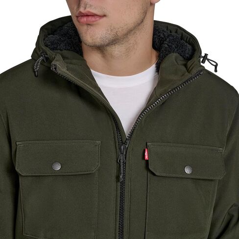 Levi's mens Soft Shell Hooded Storm Coat (Regular & Big & Tall Sizes) in Saudi Arabia