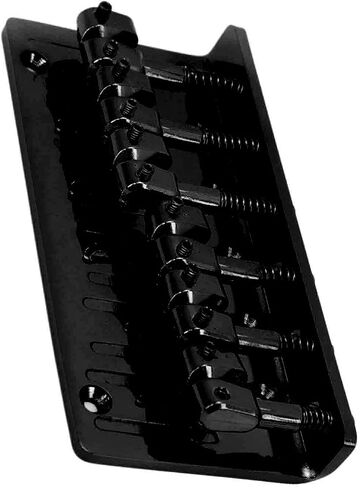 Zerodis Bass Bridge, Thick Back D Fixed Type Electric Bass Bridge 6 String 4 Adjustable Barrel Saddles Zinc Alloy for Stage Performance (Gold) in Saudi Arabia