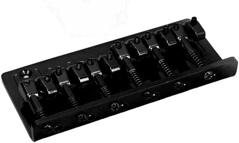Zerodis Bass Bridge, Thick Back D Fixed Type Electric Bass Bridge 6 String 4 Adjustable Barrel Saddles Zinc Alloy for Stage Performance (Gold) in Saudi Arabia