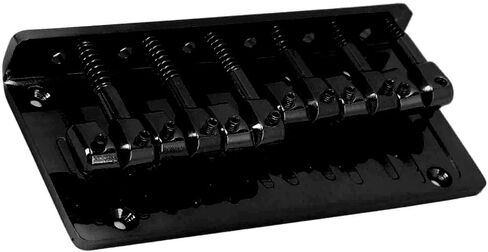 Zerodis Bass Bridge, Thick Back D Fixed Type Electric Bass Bridge 6 String 4 Adjustable Barrel Saddles Zinc Alloy for Stage Performance (Gold) in Saudi Arabia