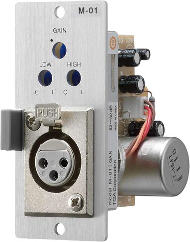 TOA Electronics M-01F Mic Preamplifier Module; for Balanced, Low Impedance Microphone; Phantom Power for Condenser Microphones; for TOA 900 Series Components in Saudi Arabia