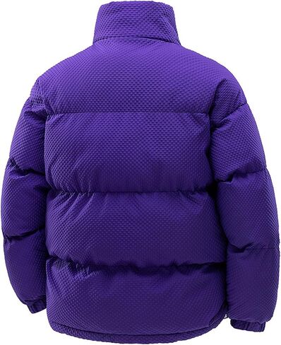 Puffer Jacket Men Thicken Warm Stand Collar Winter Coats Trendy Casual Zip Up Jackets Outerwear with Pockets 2025 in Saudi Arabia