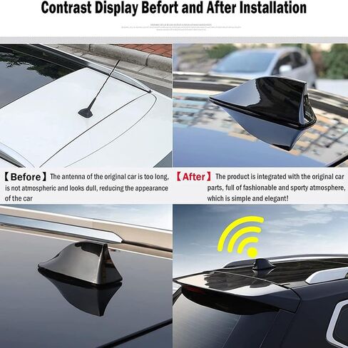 Roof Mount Antenna, Car Shark Fin Antenna for Zafira 2005 2000 Corsa 2006 Astra 1998 2004, AM/FM/DAB Radio Aerial Mast Enhanced Signal Accessories,A(A) in Kuwait