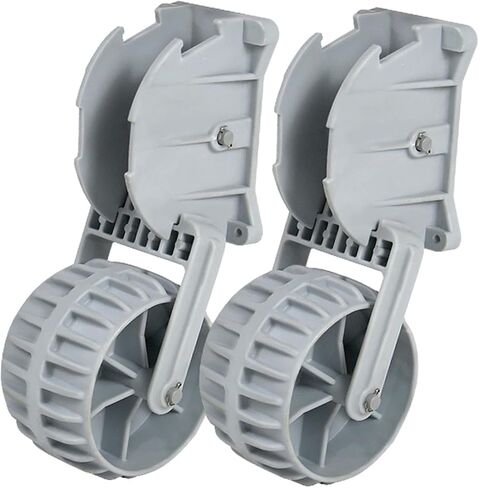 Generic Inflatable Boat Launching Wheels Flip Up Dinghy Wheels for Inflatable Dinghy, 14cmx9cm, Gray in Saudi Arabia