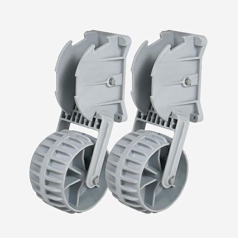 Generic Inflatable Boat Launching Wheels Flip Up Dinghy Wheels for Inflatable Dinghy, 14cmx9cm, Gray in Saudi Arabia