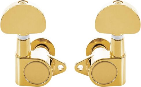 Pareschi 6 Pieces Vintage Set, 3L3R Guitar Tuning Pegs, Machine Heads for Electric and Acoustic Guitars, 3-Screw Classic Style Electric Guitar Tuning Pegs (Chrome) in Kuwait