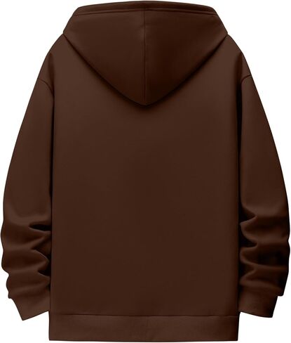 Men's Casual Hoodies Sweatshirts with Zip-Up & Pocket Comfortable Pullovers Tops in Saudi Arabia