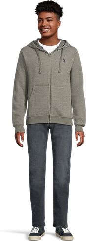 U.S. Polo Assn. mens Long Sleeve Full Zip Hoodie in Saudi Arabia
