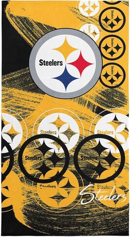 Northwest Pittsburgh Steelers NFL Distorter Micro Fiber Beach Towel 40 x 72 Inches in Saudi Arabia