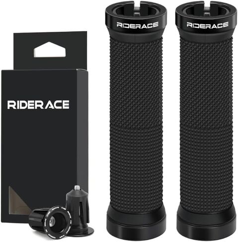 Dual-Lock Bike Grips，Premium Rubber Handlebar Grips，Comfortable, Anti-Slip for MTB/BMX/Road in Saudi Arabia