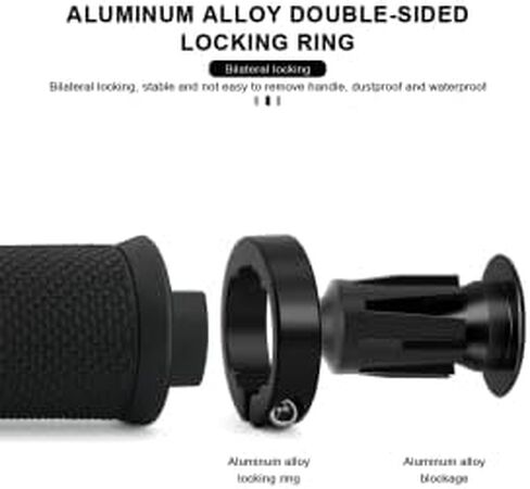 Dual-Lock Bike Grips，Premium Rubber Handlebar Grips，Comfortable, Anti-Slip for MTB/BMX/Road in Saudi Arabia