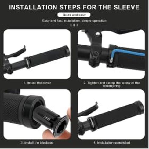 Dual-Lock Bike Grips，Premium Rubber Handlebar Grips，Comfortable, Anti-Slip for MTB/BMX/Road in Saudi Arabia