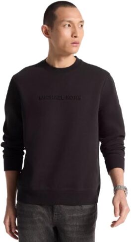 Michael Kors Men's Embossed Logo Crewneck Sweatshirt in Saudi Arabia