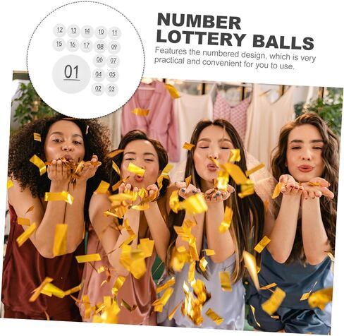 Game Balls 50pcs Small Raffle Drawing Balls Plastic Seamless Numbers Balls for Parties Activities in Saudi Arabia