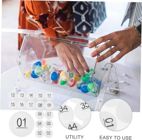 Game Balls 50pcs Small Raffle Drawing Balls Plastic Seamless Numbers Balls for Parties Activities in Saudi Arabia