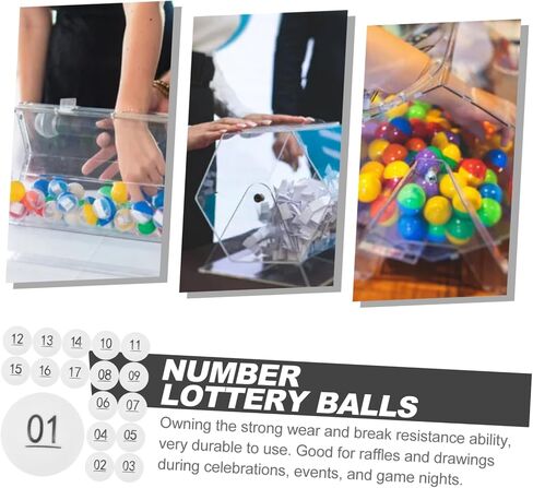 Game Balls 50pcs Small Raffle Drawing Balls Plastic Seamless Numbers Balls for Parties Activities in Saudi Arabia