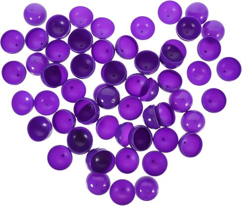 50pcs Purple Hollow Raffle Balls Prize Balls Capsules for Party Bingo Games Plastic Party Supplies in Saudi Arabia