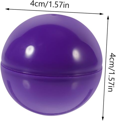 50pcs Purple Hollow Raffle Balls Prize Balls Capsules for Party Bingo Games Plastic Party Supplies in Saudi Arabia