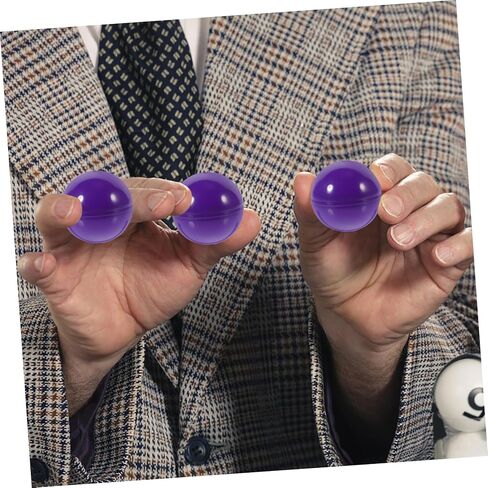 50pcs Purple Hollow Raffle Balls Prize Balls Capsules for Party Bingo Games Plastic Party Supplies in Saudi Arabia