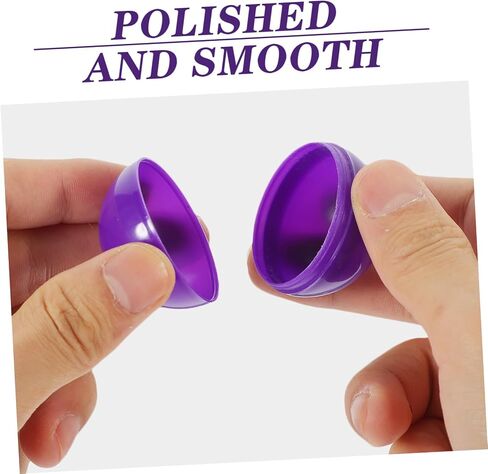 50pcs Purple Hollow Raffle Balls Prize Balls Capsules for Party Bingo Games Plastic Party Supplies in Saudi Arabia