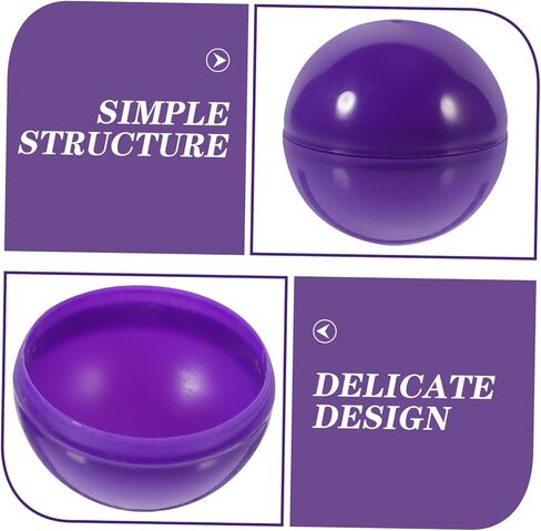 50pcs Purple Hollow Raffle Balls Prize Balls Capsules for Party Bingo Games Plastic Party Supplies in Saudi Arabia