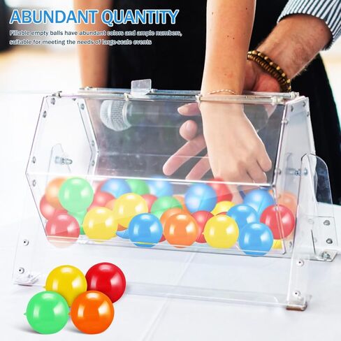 50 Pcs Fillable Plastic Raffle Balls 1.57 Inch Hollow Bingo Balls for Party Games Lottery Draws and Event Giveaways in Kuwait