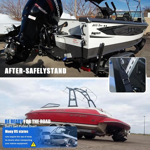 أشرطة ربط مقطورة القارب من أجل Yamaha Watercraft PWC، أشرطة عرضية لمقطورة القارب قابلة للتعديل مع خطافات، للمقطورة أو القوارب أو قوارب الكاياك أو جت سكي، تحل محل SBT-TRNSM-TD-08-1 - قطعتان in Kuwait