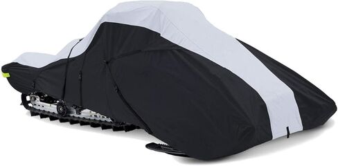 SBU Full Fitment Snowmobile Cover Compatible for The Polaris Indy Trail RMKmodel Years 1988-1990. 600 Denier Black and Gray, trailerable. in Kuwait
