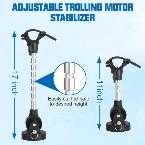 Trolling Motor Stabilizer Mount - With 4 Installation Screws, Compatible With Minn Kota Terrova, Riptide Terrova, Ulterra, Riptide Ulterra, PowerDrive, Riptide PowerDrive(1862060 MKA-60) in Kuwait