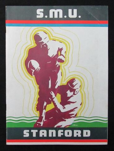 Vintage 1936 S.M.U. vs. Stanford NCAA Football Game Program 194682 - College Programs in Saudi Arabia
