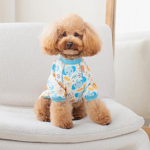 Pippo's Shop Puppy Sweater، معاطف قطنية للكلاب من بيرو لفصل الشتاء، ملابس للحيوانات الأليفة خفيفة الوزن قابلة للتمدد، قميص ناعم ناعم يسمح بالتهوية للكلاب، سترات للكلاب الصغيرة - أزياء (وردي، كبير) in Kuwait
