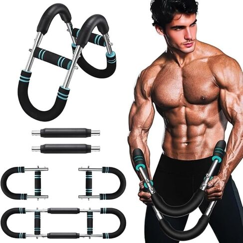 Twister Arm Trainer – Adjustable Resistance Power Twister Bar (60–110 lbs) for Chest, Arm, Shoulder & Forearm Strength Training – Portable Home Gym Equipment for Men & Women. in Saudi Arabia