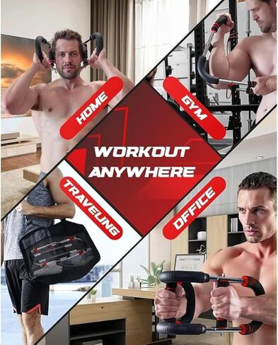 Twister Arm Trainer – Adjustable Resistance Power Twister Bar (60–110 lbs) for Chest, Arm, Shoulder & Forearm Strength Training – Portable Home Gym Equipment for Men & Women. in Saudi Arabia