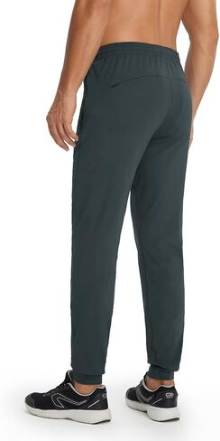 M MAELREG Mens Joggers with Zipper Pockets Athletic Sweatpants Traning Track Pants Mens Golf Joggers Running Workout in Kuwait