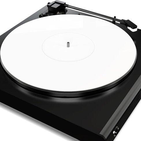 Generic 12 Inch Acrylic Turntable Mat, AntiStatic Slipmat, Black, Improves Sound Quality, Dampened Resonance for Tighter Bass, Modern Upgrade (White), Genericxs4wfnr6ug-12 in Saudi Arabia
