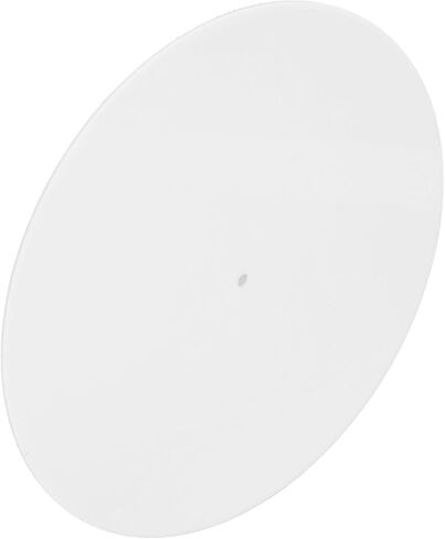 Generic 12 Inch Acrylic Turntable Mat, AntiStatic Slipmat, Black, Improves Sound Quality, Dampened Resonance for Tighter Bass, Modern Upgrade (White), Genericxs4wfnr6ug-12 in Saudi Arabia