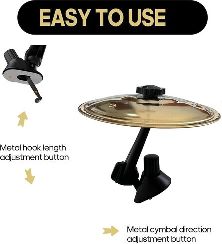 2PCS Mini Gold Car Cymbals – Clip-On Stainless Steel Crash Cymbals for Air Vents – Fun Musical Accessory for Drummers and Music Lovers – Easy Installation, No Tools Required(Golden) in Saudi Arabia