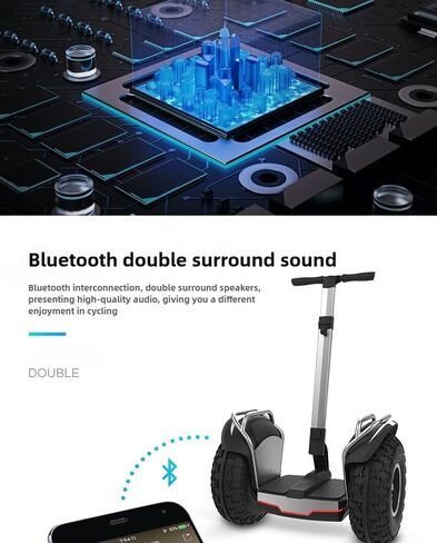 Smart Self-Balancing Electric Scooter Powerful Dual Motor 1500W*2,Self Balancing Scooter For Adults 67.2V/15.6Ah Personal Electric Vehicle 20 inch Offroad Hoverboard 50Mile 12.5MPH Top Speed in Saudi Arabia