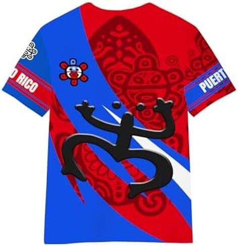 DFZ Boys Puerto Rican Shirt 3D Print Summer Top Thirt Graphic Puerto Rican Jersey for Children Top Allovolor in Kuwait